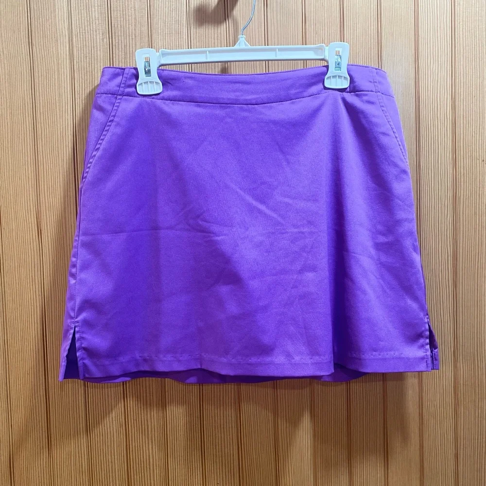 Lady Hagen Vibrant Purple Mini Skirt with shorts underneath - Picture 3 of 8